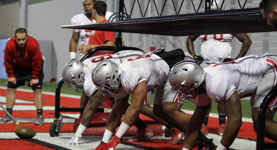 Urban Meyer said Ohio State's DL development has just been OK this spring.