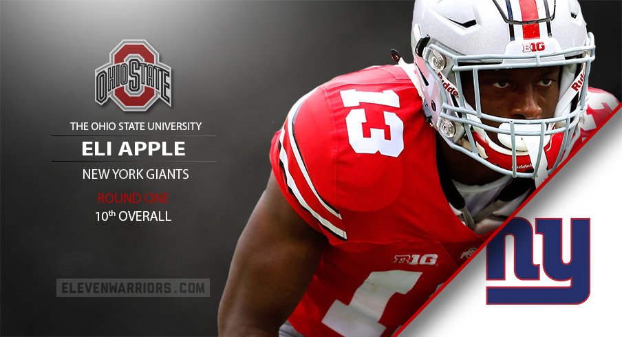Eli Apple drafted by the Giants.