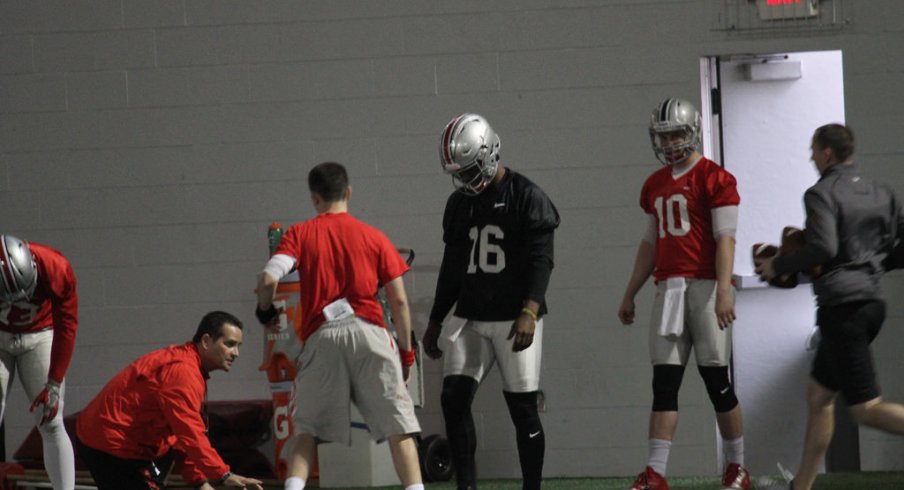 Updating the Ohio State backup quarterback battle between Joe Burrow and Stephen Collier.
