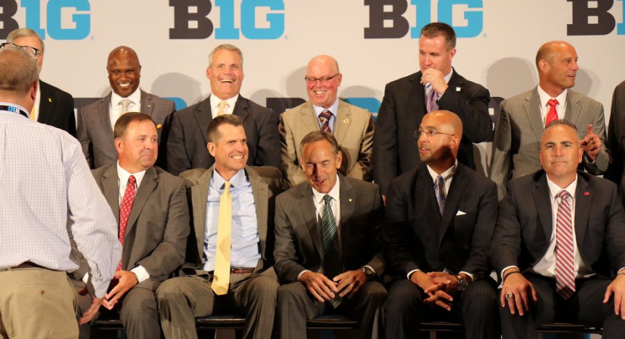 Big Ten coaches at the conference's media day.