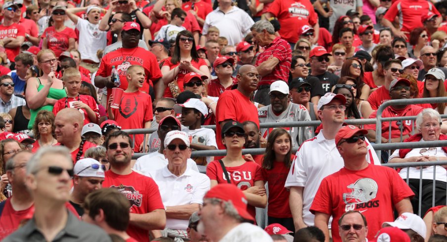 Ohio Stadium sold out for spring game.