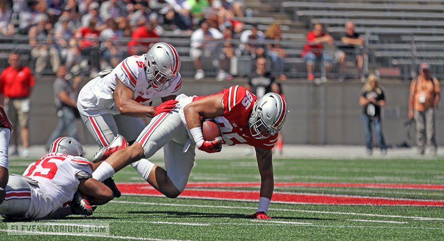 Observations from the scarlet team in the spring game Saturday.