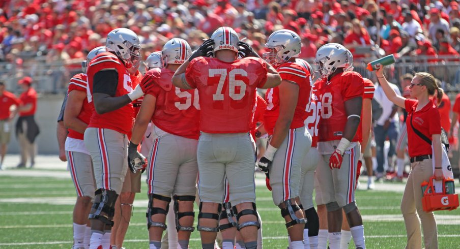 Ohio State's offensive line remains a work in progress heading out of spring ball.