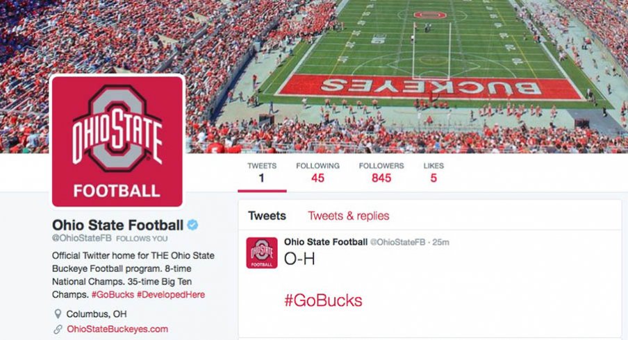 Ohio State Football finally has an official Twitter account.
