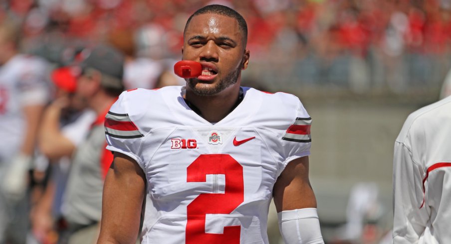 Marshon Lattimore still battling for a starting cornerback job at Ohio State.