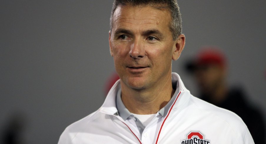 Urban Meyer is all smiles.
