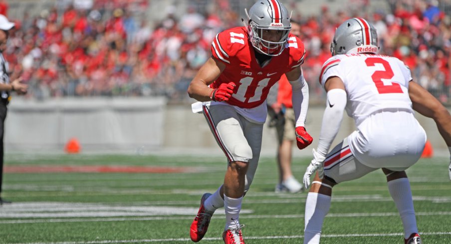 Austin Mack during Ohio State's 2016 spring game.