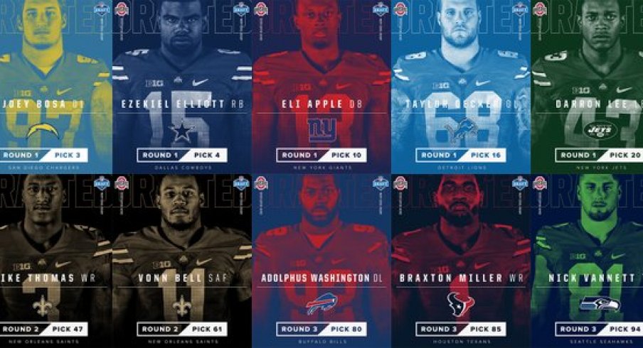 The NFL drafted 10 Buckeyes for the April 30th 2016 Skull Session.