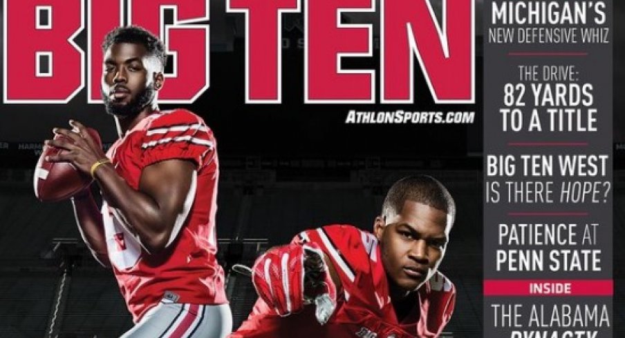 J.T. Barrett and Raekwon McMillan on the Athlon Big Ten Cover