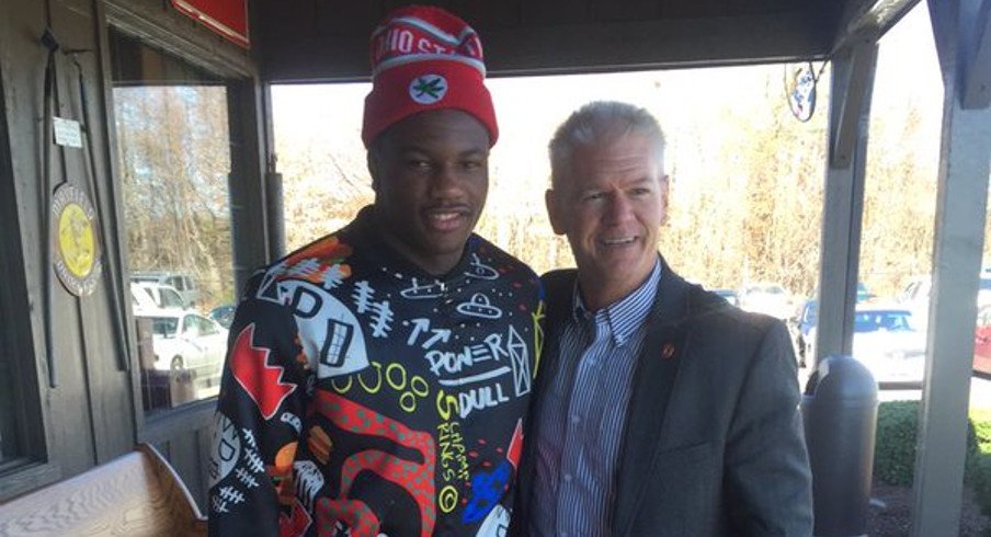 Wayne Davis and Kerry Coombs at a Cracker Barrel because that's awesome