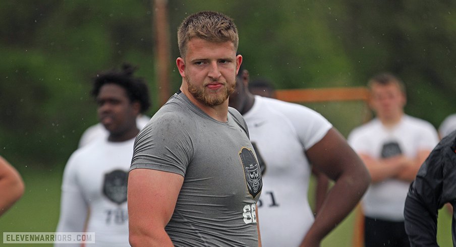 Ohio State commitment Jake Moretti at The Opening in Columbus.