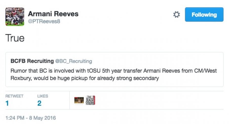 Armani Reeves, Boston College graduate transfer