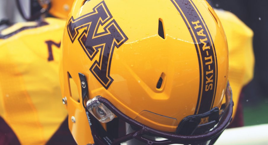 Minnesota is designing brick stickers for its helmets.