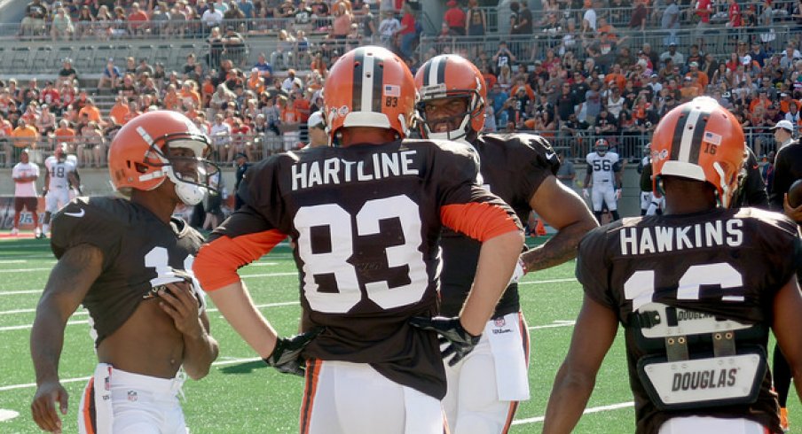 Brian Hartline released by the Cleveland Browns.