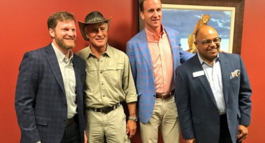 Dale Earnhardt Jr., Jack Hanna, Peyton Manning, and Mike Tirico