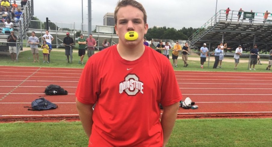 Jack McCollum shows up wearing Ohio State shirt to a Michigan camp.