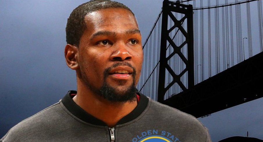 Ohio State Buckeyes react to Kevin Durant joining the Golden State Warriors.