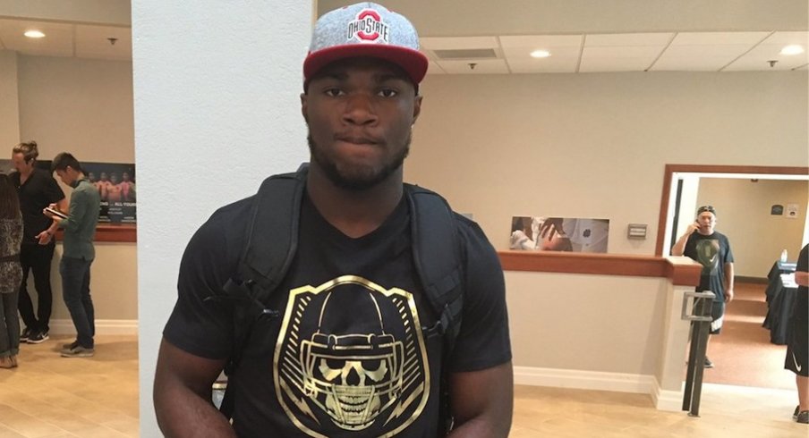 Cam Akers arrives in an Ohio State hat and more Ohio State updates from Day 2 at The Opening.