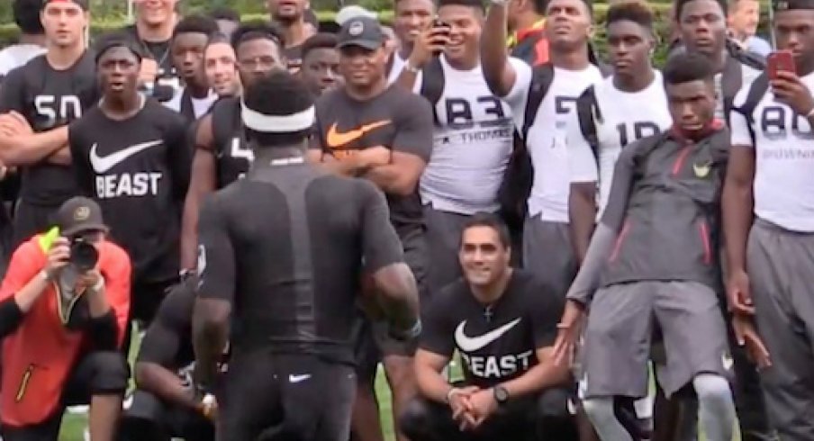 Jeffrey Okudah in awe of Tyjon Lindsey.