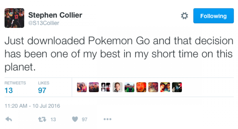 Stephen's gotta catch 'em all