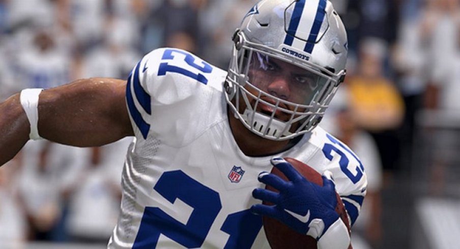 Ezekiel Elliott rated highest of Ohio State rookies in Madden NFL 17 video game.