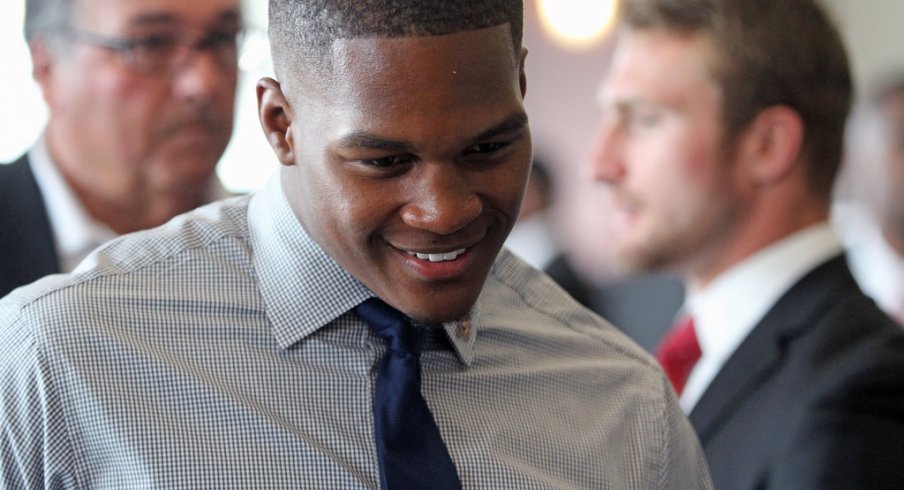 Raekwon McMillan is all smiles. 