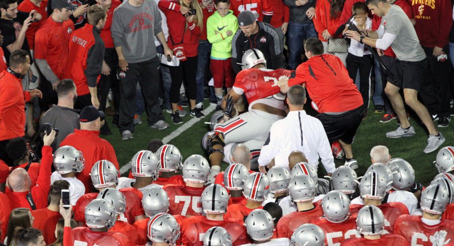 Inside Michael Jordan's plight to become a rare freshman to start on the offensive line at Ohio State.
