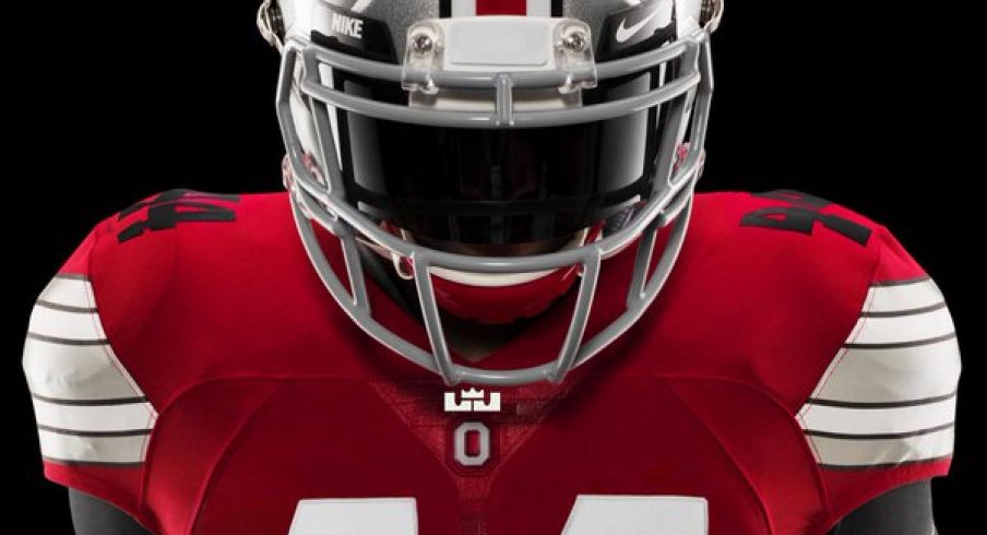 Ohio State jersey LeBro's logo