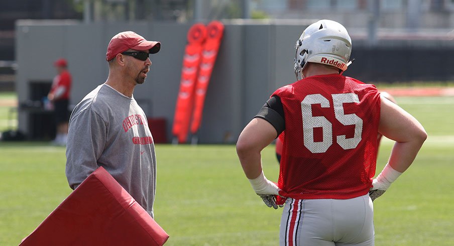 Senior center Pat Elflein.