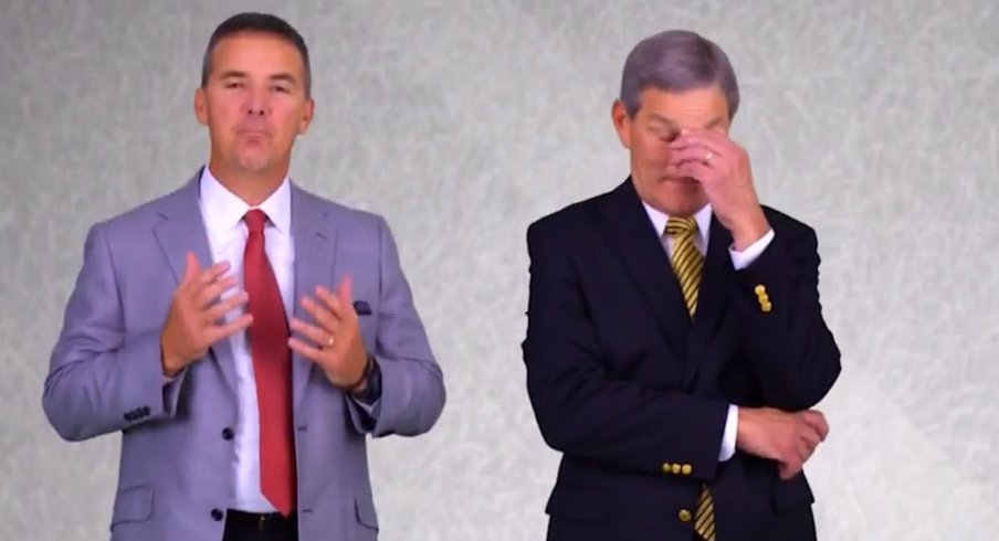 Urban Meyer and Kirk Ferentz: Iowa wants Ohio State