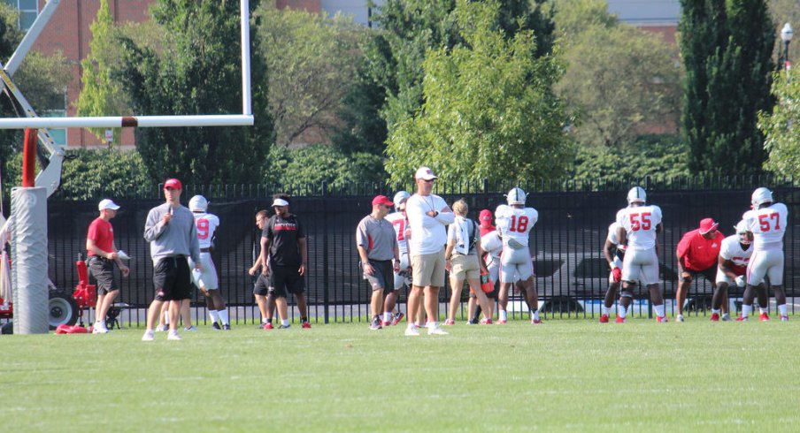 Players have an opportunity to separate themselves in position battles during Ohio State's first scrimmage of camp Saturday.