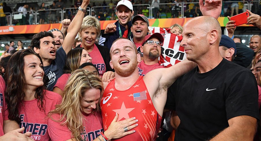 Kyle Snyder wins Olympic gold medal in 97-kilogram freestyle.