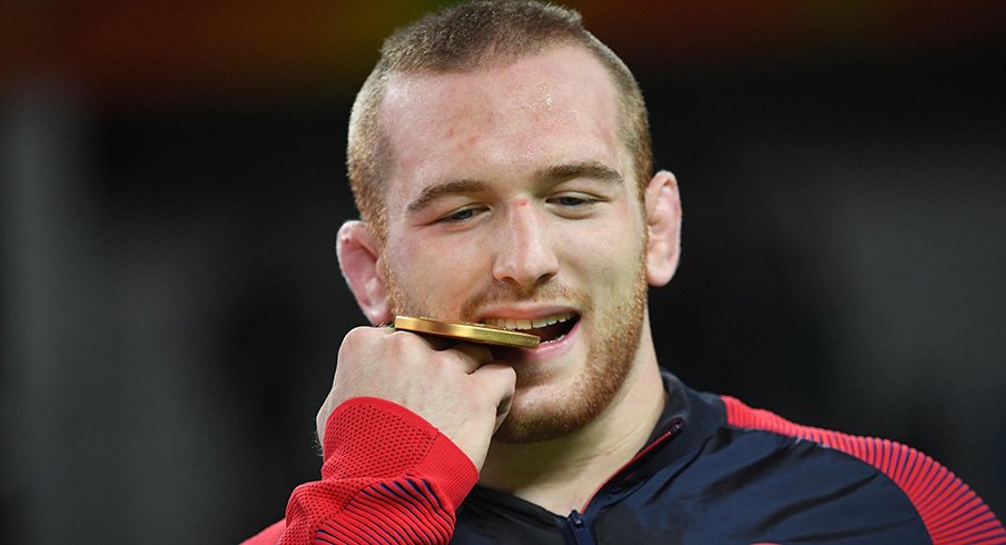 Ohio State Buckeyes past and present celebrate Kyle Snyder's Olympic gold medal win on social media.