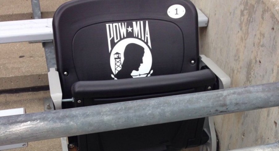 Ohio Stadium POW*MIA seat