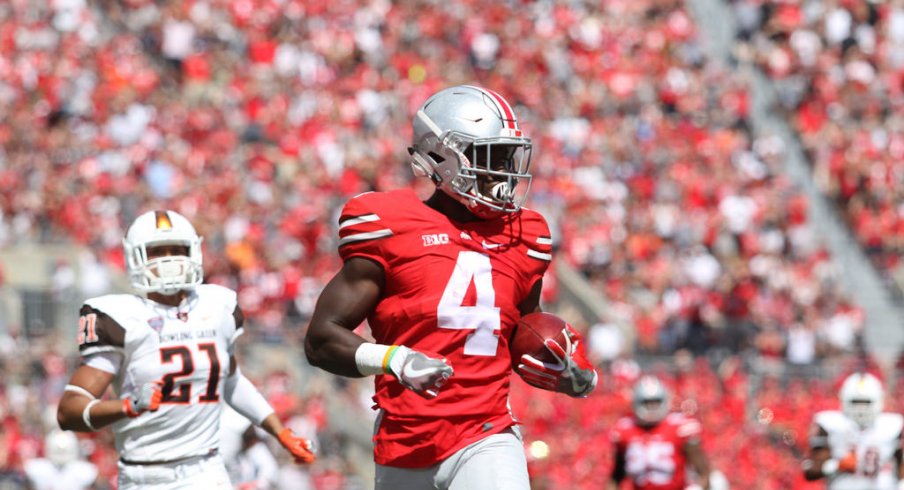 Curtis Samuel scored three touchdowns for Ohio State. 