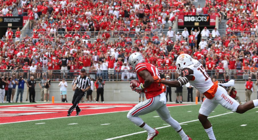 K.J. Hill breaks loose in his Buckeye debut.