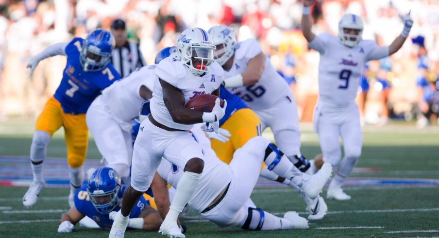 D'Angelo Brewer and Dane Evans lead Tulsa into Ohio Stadium on Saturday.