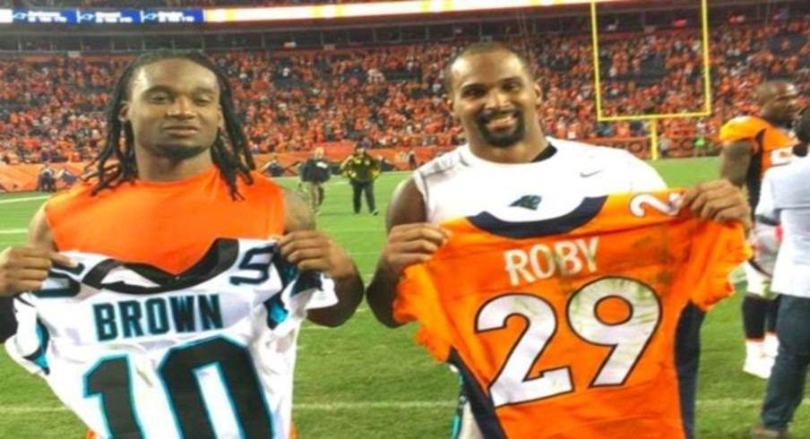 Bradley Roby and Philly Brown swap jerseys
