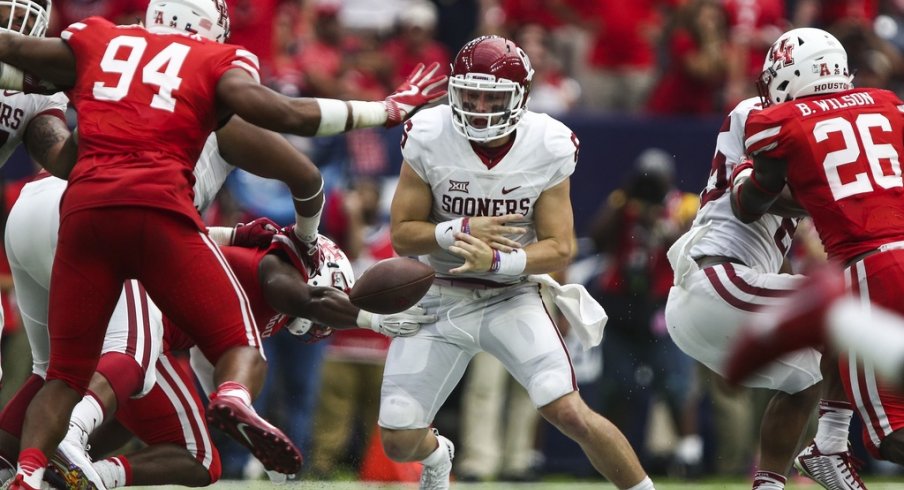 Greg Schiano sees Brett Favre when he scouts Baker Mayfield and Ohio State knows it must contain the Oklahoma QB to win.