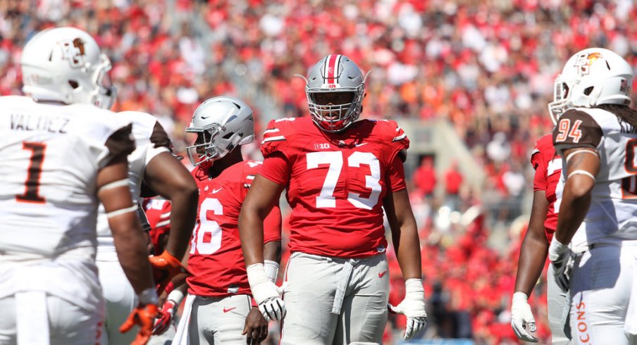 Ohio State's offensive line will face a new challenge at Oklahoma with communication due to crowd noise.