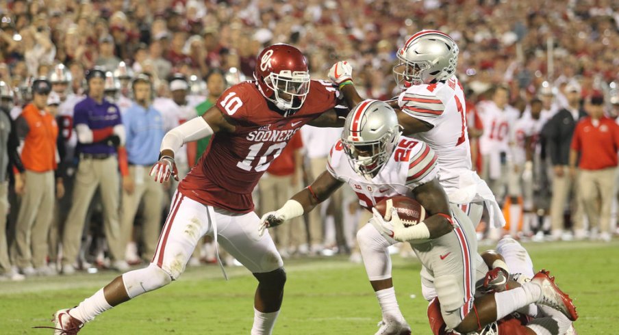 Mike Weber takes another step in his development with strong performance at Oklahoma.
