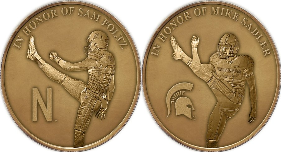 Sam Foltz Mike Sadler honorary coin.