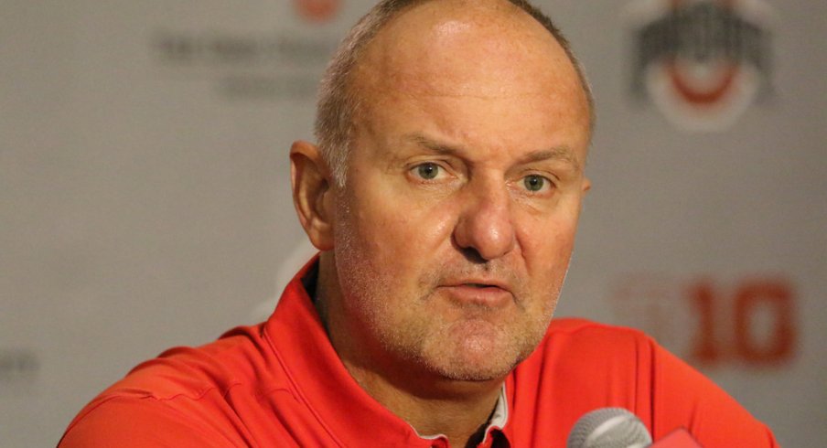 Thad Matta meets with the media. 
