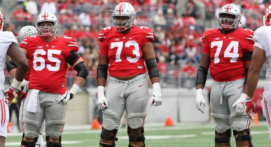 Ohio State's offensive line manhandled Rutgers to the tune of 410 rushing yards.