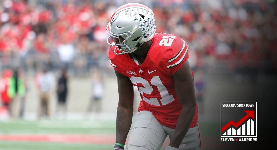 Ohio State's Parris Campbell scored his first career touchdown Saturday. 