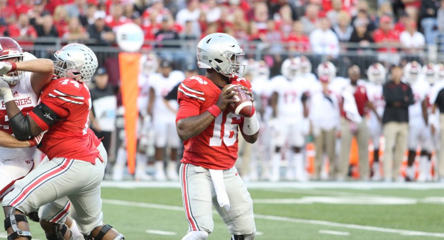 Ohio State quarterback J.T. Barrett shouldered the blame for the passing game struggles.