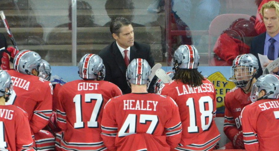 Ohio State hockey came up just short of victory in the Ice Breaker title game. 