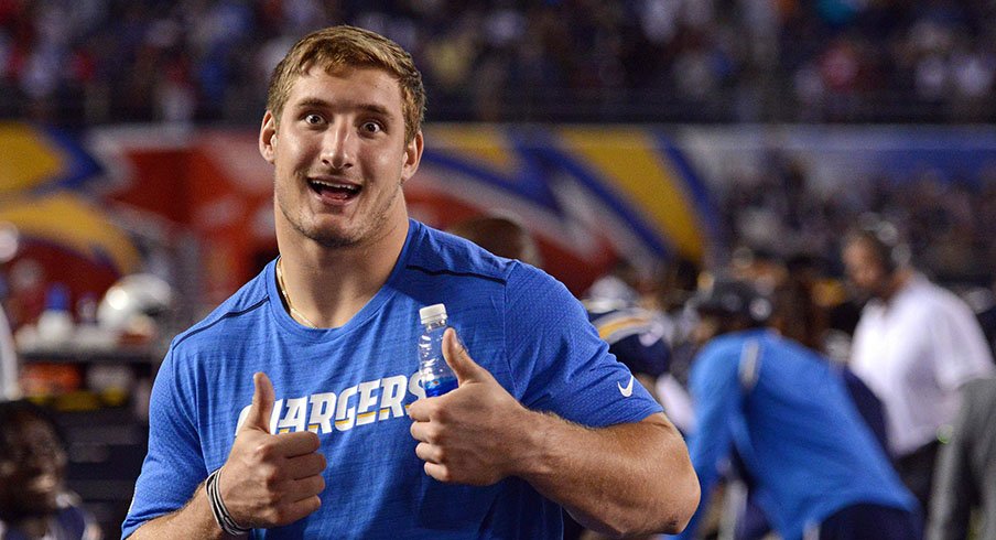 Joey Bosa recorded two sacks in his first NFL game.