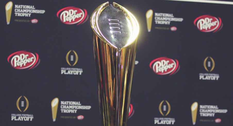 CFP championship trophy.