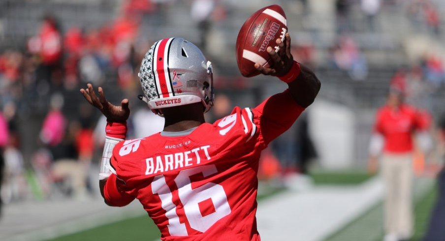 J.T. Barrett tallied 230 total yards and two touchdowns against the Hoosiers.